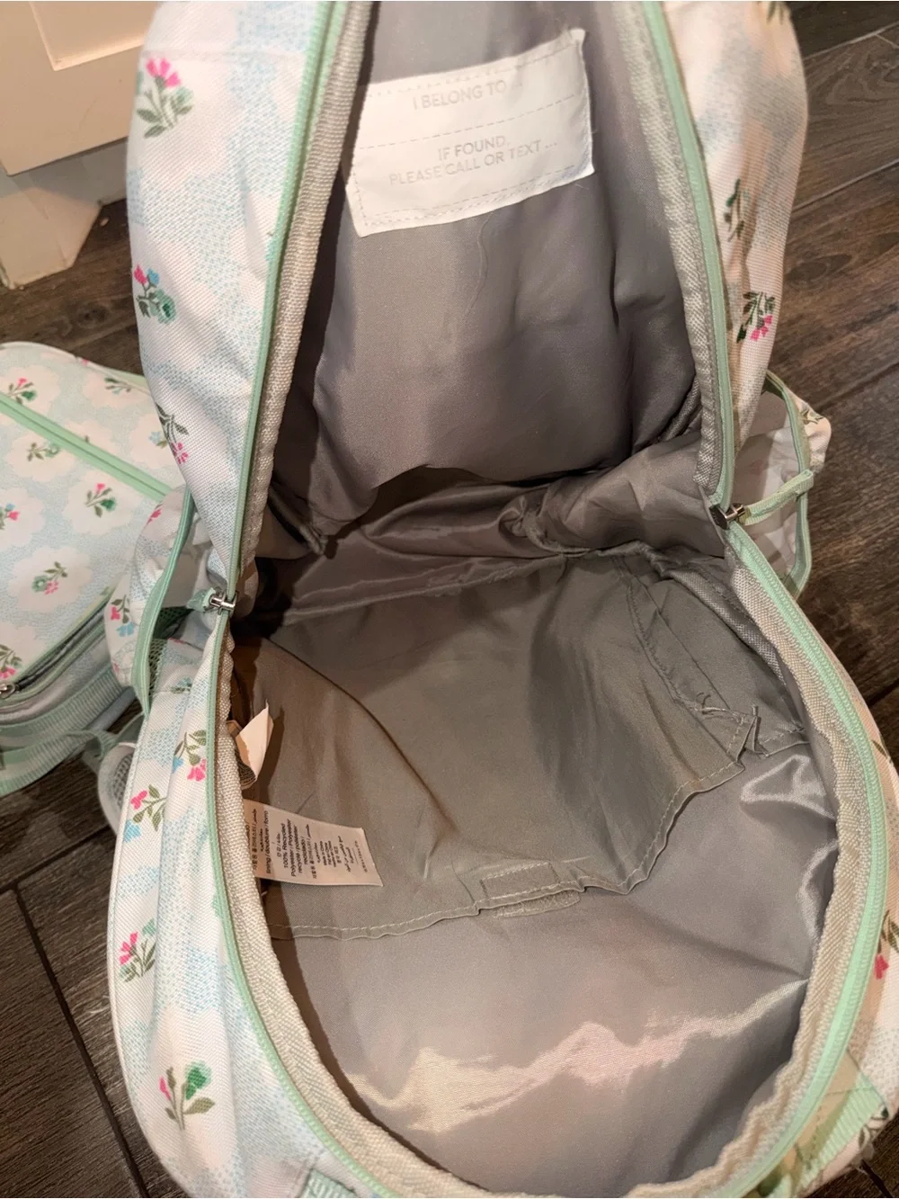 Pottery Barn Floral Mackenzie Backpack and Lunch Box